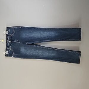 Buffalo David Bitton BoulevadJeans, Mid-Rise, Straight Leg, Stretch,  Dark Wash